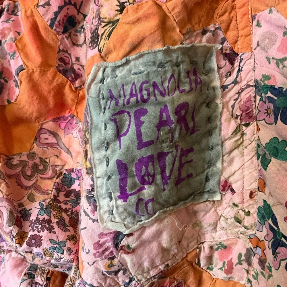 Magnolia Pearl Pink and Orange Ankle Cropped Pants - Picture 14 of 15